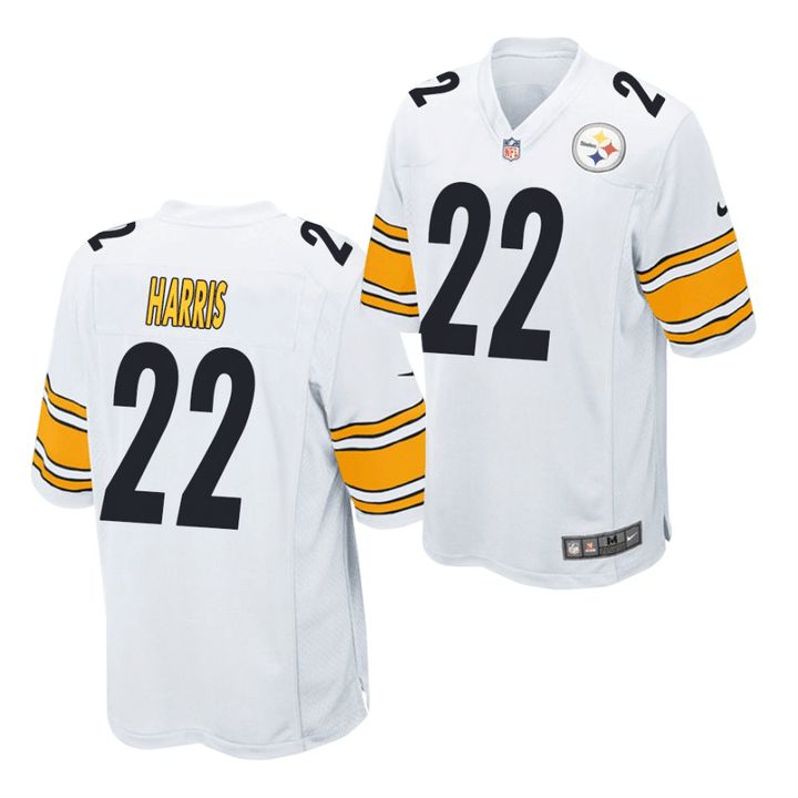 Men Pittsburgh Steelers 22 Najee Harris Nike White 2021 Draft First Round Pick Game NFL Jersey